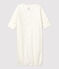 Baby-Overall aus Bio-Baumwolle weiss MARSHMALLOW/grau GRIS