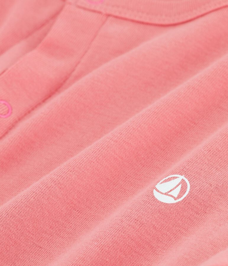 Cardigan aus Bio-Baumwolle f&uuml;r M&auml;dchen rosa PAPAYE