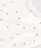 Lätzchen für Neugeborene aus bedruckter Baumwolle blau MARSHMALLOW/weiss GOMME