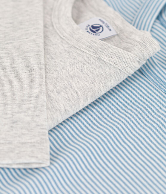 2er-Set langärmelige T-Shirts aus Baumwolle für Jungen variante 1
