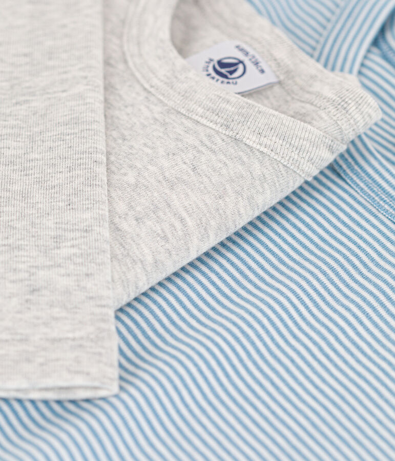 2er-Set lang&auml;rmelige T-Shirts aus Baumwolle f&uuml;r Jungen vielfarbig