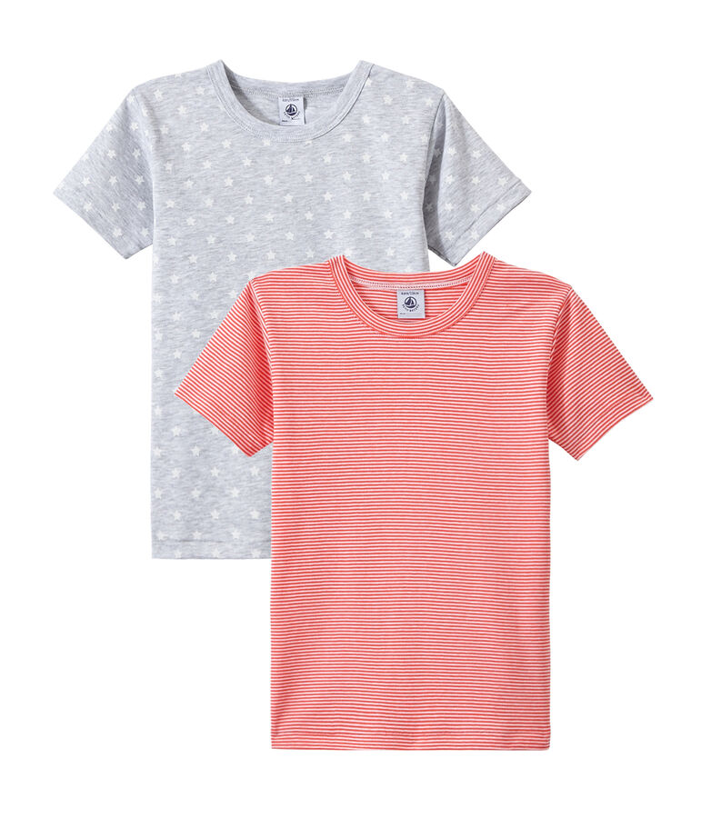 Jungen-Kurzarmshirts im 2er-Set weiss
