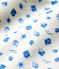 Baby-Lätzchen aus Bio-Baumwolle weiss MARSHMALLOW/blau COOL