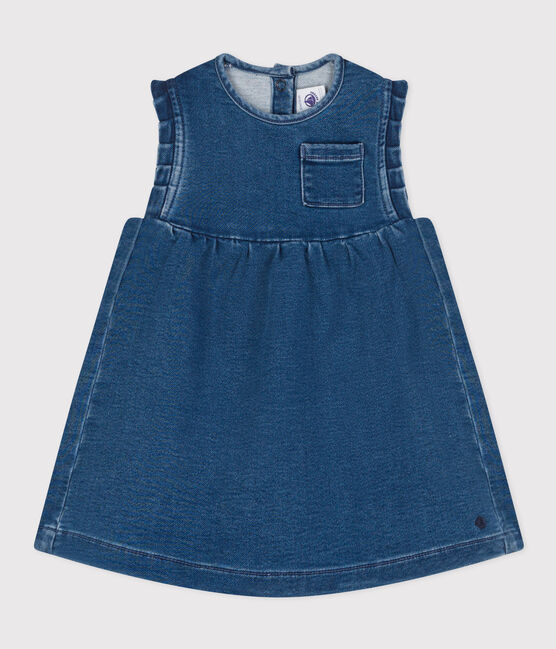 Babykleid aus umweltverträglichem Denim blau BLEU DELAVE