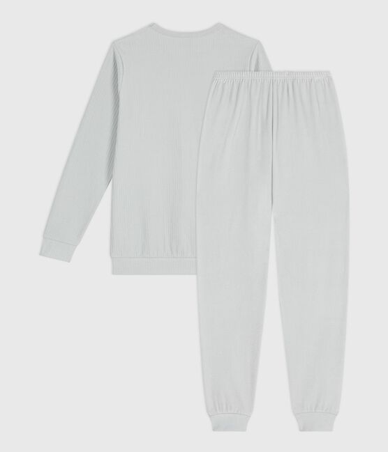 Kinder-Pyjama aus einfarbigem Nicki CO2