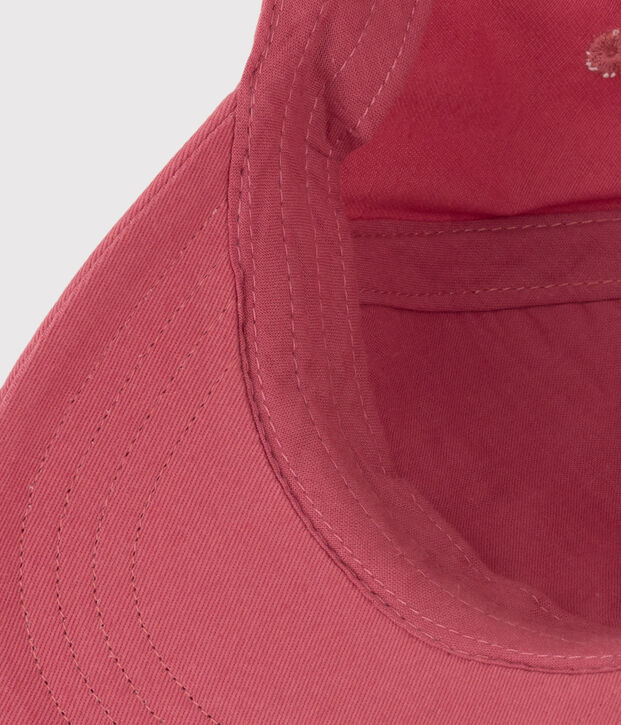 Babykappe Petit Bateau Family aus Crisp-Serge rosa