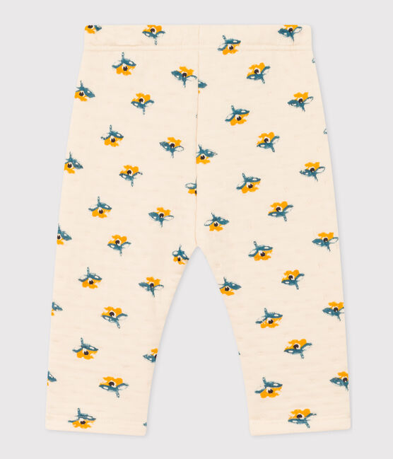 Baby-Hose aus gestepptem Doppeljersey mit Aufdruck weiss AVALANCHE/ MULTICO