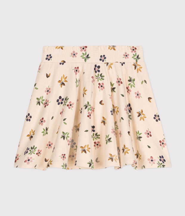 Kinder-Rock aus Doppeljersey f&uuml;r M&auml;dchen naturfarben/vielfarbig