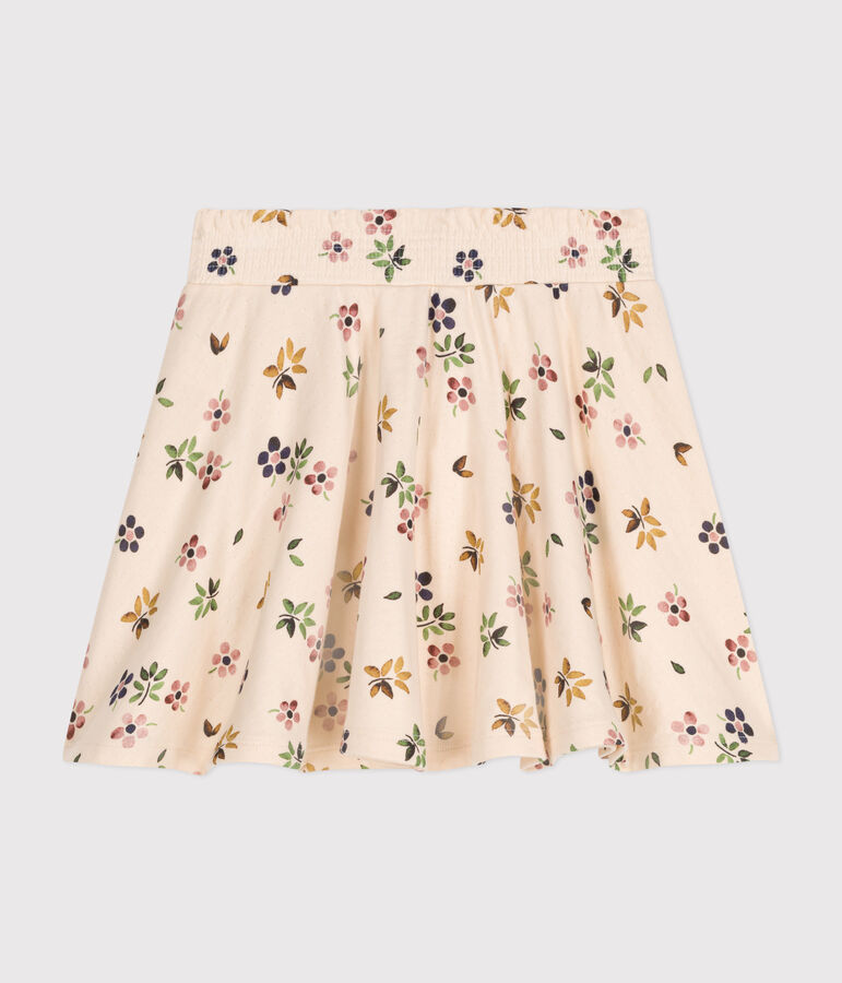 Kinder-Rock aus Doppeljersey f&uuml;r M&auml;dchen naturfarben/vielfarbig