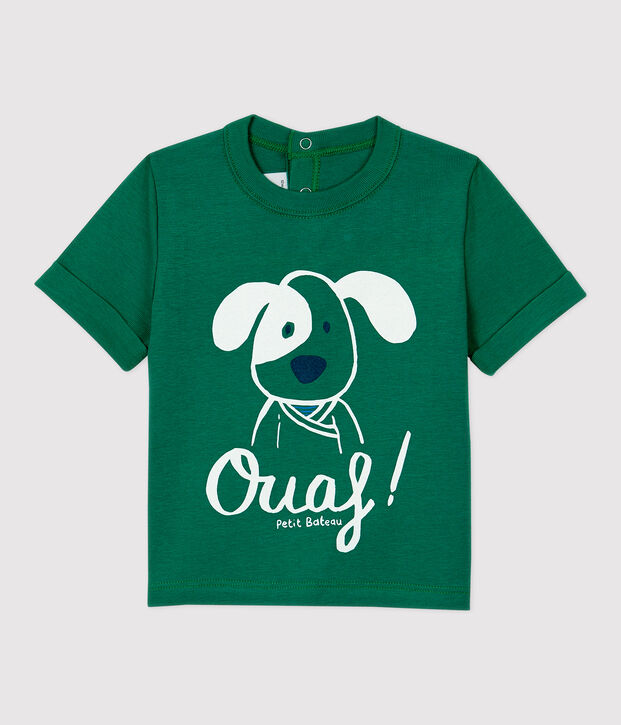 Baby-T-Shirt aus Baumwolle. gr&uuml;n