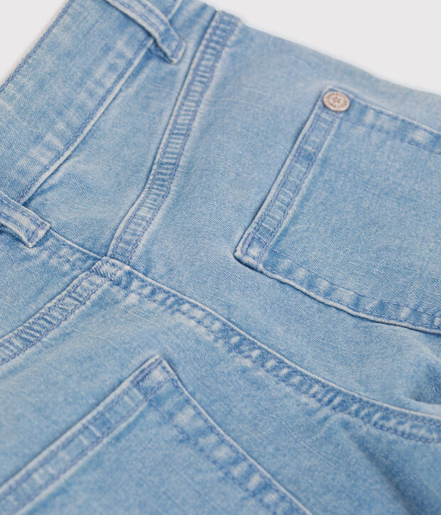 Schlaghose aus hellem Denim f&uuml;r M&auml;dchen blau