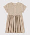 Kurzärmeliges Kleid aus Seersucker Kinder/Mädchen MARECAGE/ SALINE