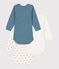 3er-Set langärmelige Baby-Bodys aus Baumwolle mit Schneckenmotiv variante 1