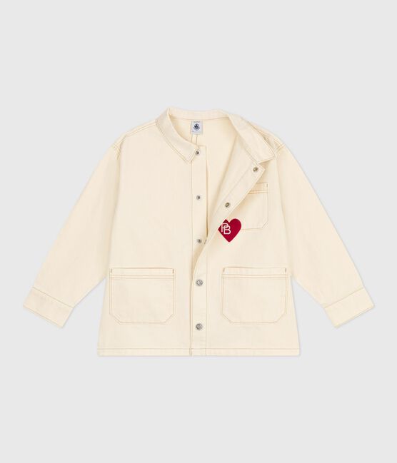 Kinder-Jeansjacke einfarbig  naturfarben MILK