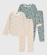 Set Kinder-Pyjamas aus bedruckter Baumwolle