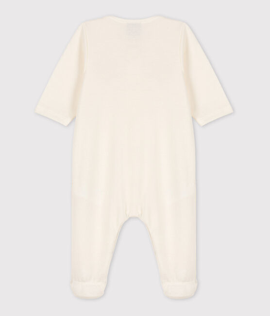 Baby-Strampler und -Mützchen aus Doppeljersey weiss MARSHMALLOW