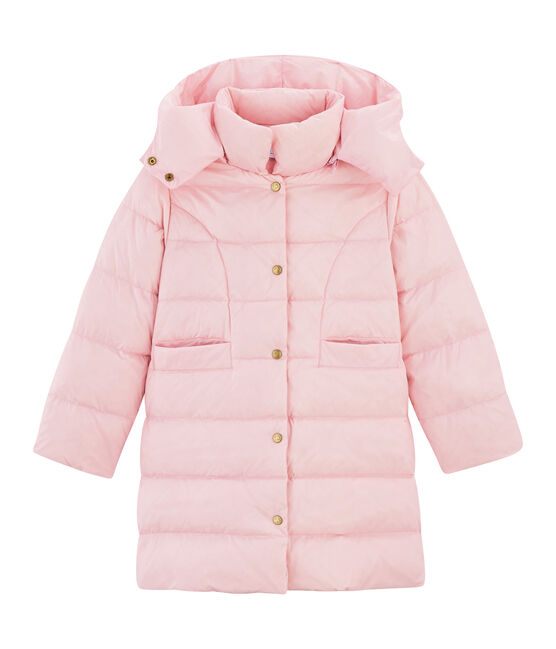 Daunenjacke mit Daunen- und Federfüllung für Mädchen rosa FLEUR CN