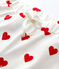Damenhose aus BIO-Baumwolle weiss MARSHMALLOW/rot TERKUIT