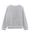 Ultra-weiches Streifenshirt für Damen beige COQUILLE/blau SMOKING