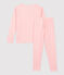 Kinderpyjama aus Baumwolle/Lyocell rosa MINOIS