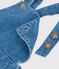 Ärmelloses Babykleid aus leichtem Denim blau DENIM CLAIR