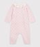 Baby-Overall aus einfarbigem Woll- und Baumwollstrick mit Kragen BARELY