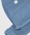 Cardigan b&eacute;b&eacute; tricot point mousse en coton uni blau