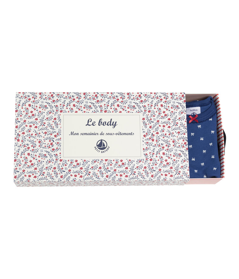 5er-Set kurz&auml;rmelige Baby-Bodys f&uuml;r M&auml;dchen vielfarbig