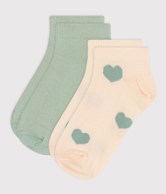 2er-Set Kindersocken aus Baumwolle mit Herzmotiv variante 1
