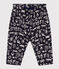 Baby-Hose aus bedrucktem gestepptem Doppeljersey blau SMOKING/ AVALANCHE