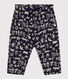 Baby-Hose aus bedrucktem gestepptem Doppeljersey