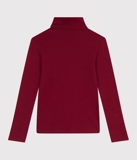 Damen-Rollkragenshirt "L'Iconique" aus Baumwolle AMARANTE