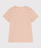 Damen-T-Shirt LE DROIT mit V Ausschnitt aus Baumwolle VINTAGE/ AVALANCHE