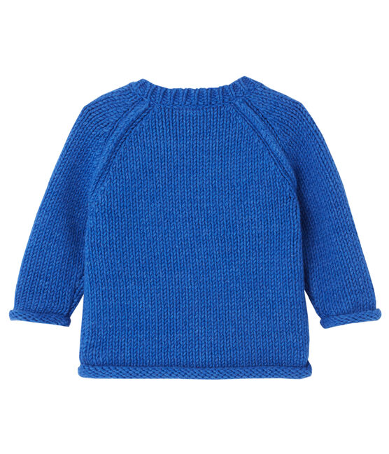 Baby-Jungen-Pullover mit Jacquard-Motiv blau LIMOGES