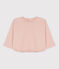 Langärmeliges Baby-T-Shirt aus Doppeljersey rosa SALINE