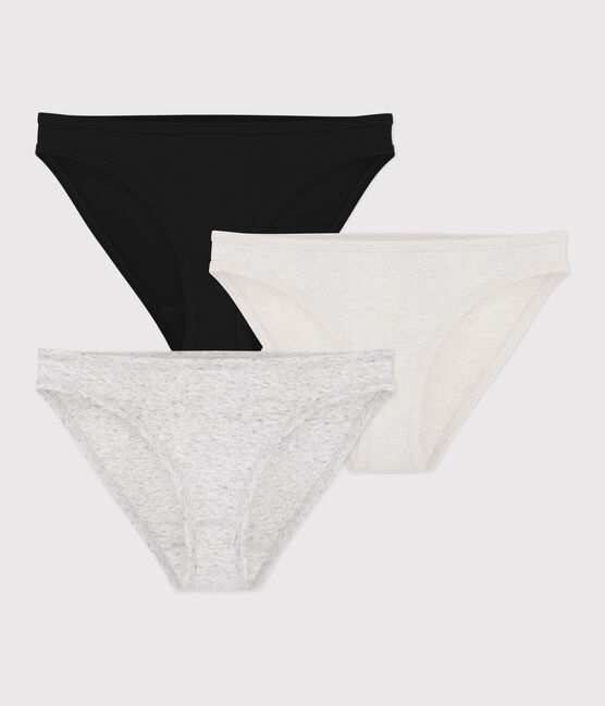 3er-Set Slips aus feiner Baumwolle für Damen variante 1