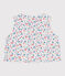 Baby-Weste aus Popeline mit Blumenmuster weiss MARSHMALLOW/weiss MULTICO