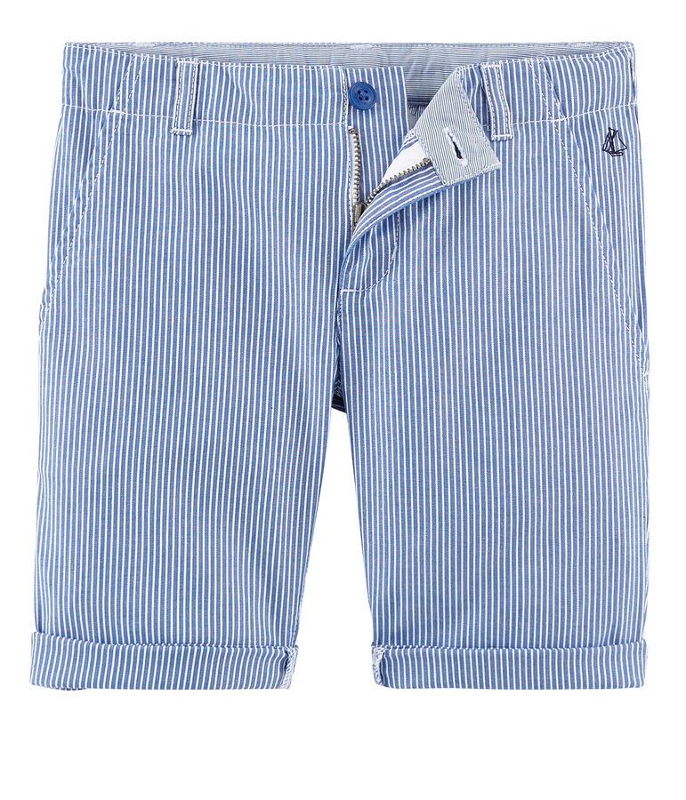 Kinder-Bermuda Jungen blau SURF/weiss ECUME