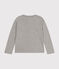 Langärmeliges T-Shirt aus Baumwolle für Kinder/Jungen grau CHATON CHINE