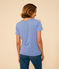 Damen-T-Shirt L'Iconique aus Leinen blau GAULOISE