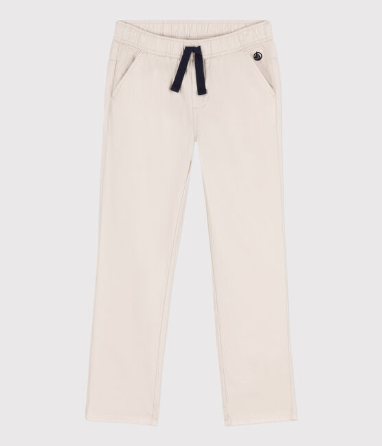 Hose aus Sergestoff in Regular-Fit-Passform für Jungen beige FETA