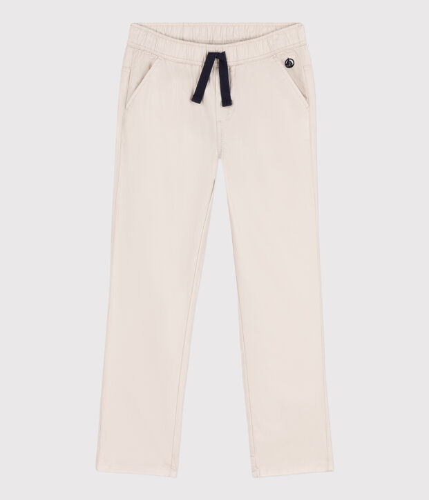 Hose aus Sergestoff in Regular-Fit-Passform f&uuml;r Jungen beige