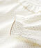 Baby-Bluse aus Baumwolle. weiss MARSHMALLOW/grau ARGENT