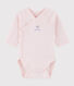 Langärmeliger Baby-Body in Wickelform Mädchen
