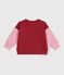 Zweifarbiger Baby-Teddy aus Baumwolle rosa/rosa