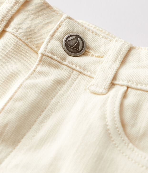 Denim-Shorts f&uuml;r M&auml;dchen naturfarben