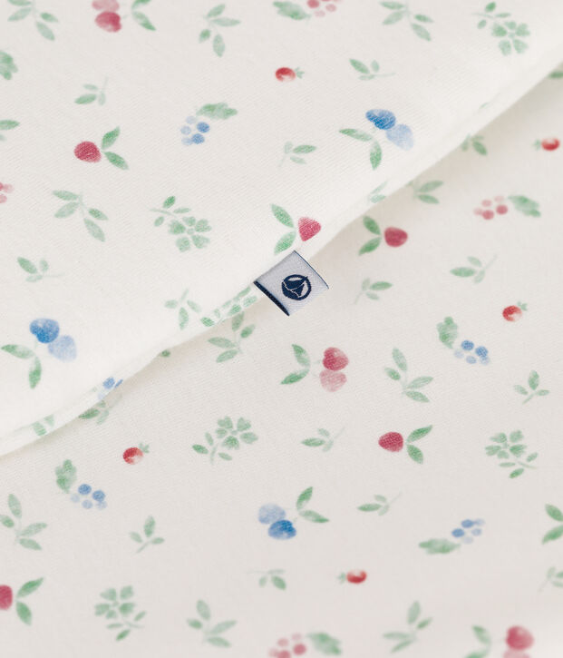 Babyschlafsack aus Baumwolle mit Frucht-Motiv TOG-Wert 2 weiss/vielfarbig