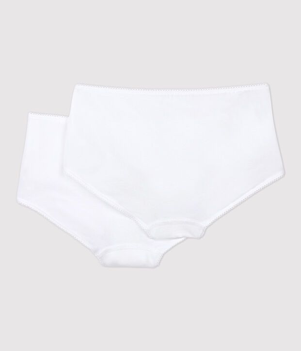 2er-Set wei&szlig;e Shortys f&uuml;r M&auml;dchen vielfarbig