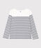 Streifenshirt aus Baumwolle für Damen weiss MARSHMALLOW/blau SMOKING