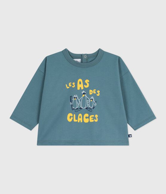 Langärmeliges Baby-T-Shirt aus Baumwolle mit Katzenmotiv GOBELIN